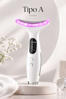 ANCE+ Dispositivo facial y cuello LED con EMS y masaje